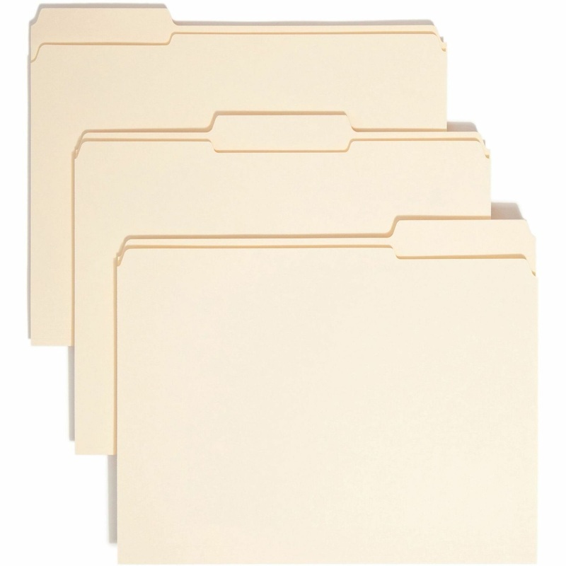 Smead 1/3 Tab Cut Letter Recycled Top Tab File Folder – SMD10334