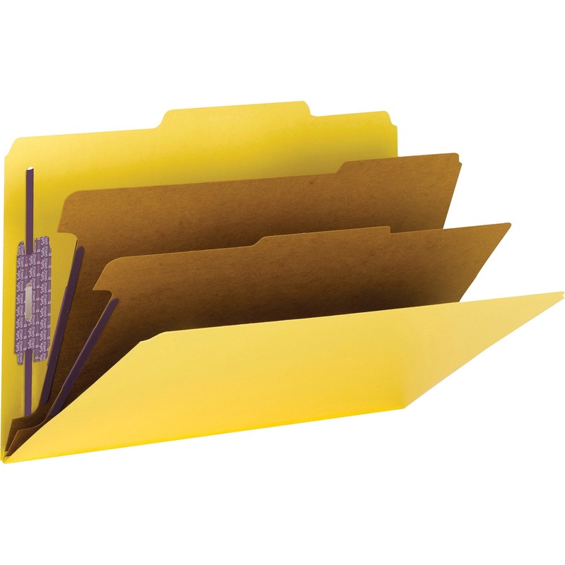 Smead SafeSHIELD Fasteners 2 Divider Classification Folders – SMD19034