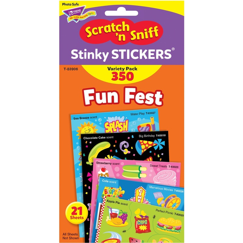 Trend Fun Fest Stinky Stickers Variety Pack – TEPT83906