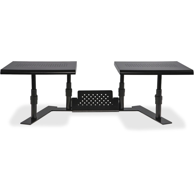 Allsop Metal Art ErgoTwin Height Adjustable Dual Monitor Stand – (31883) – ASP31883