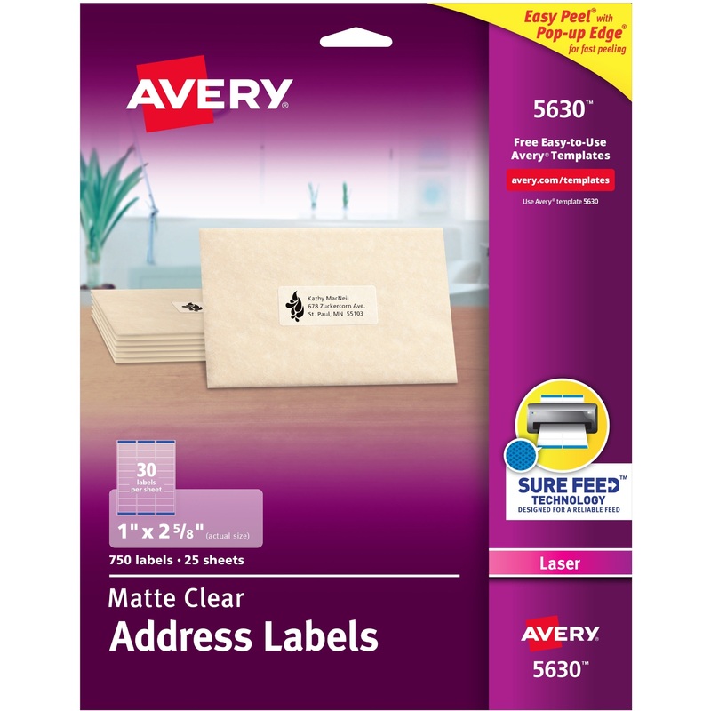 Avery Easy Peel Return Address Labels – AVE5630