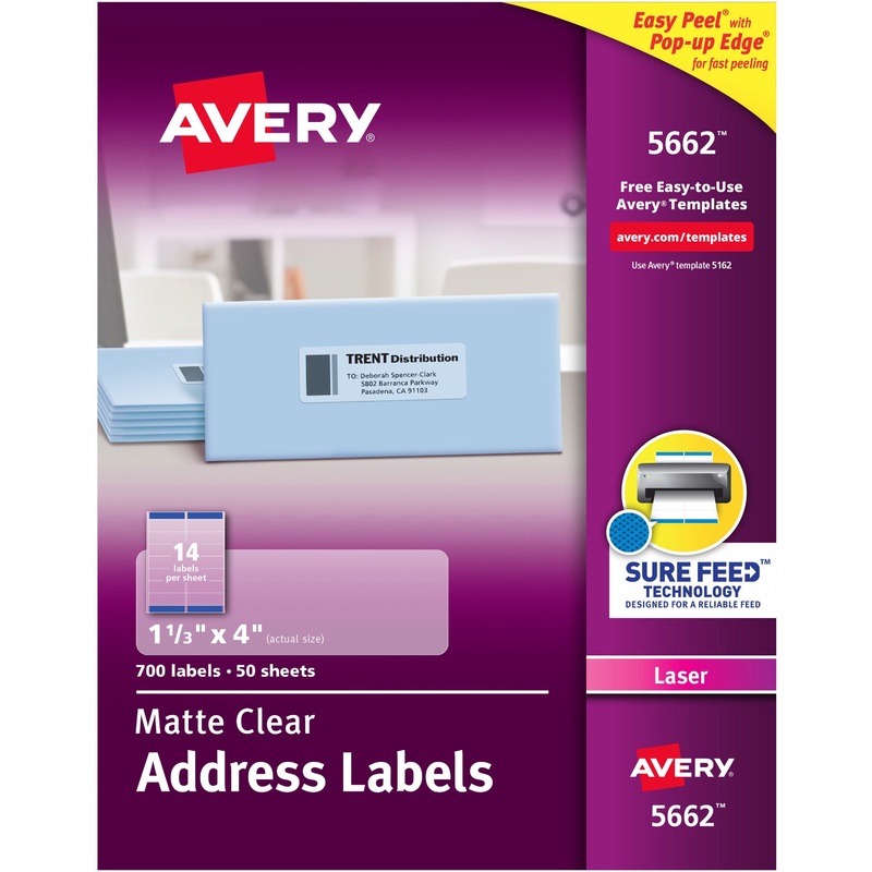 Avery Easy Peel Return Address Labels – AVE5662