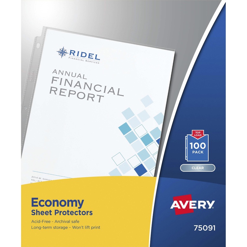 Avery Economy-Weight Sheet Protectors – AVE75091