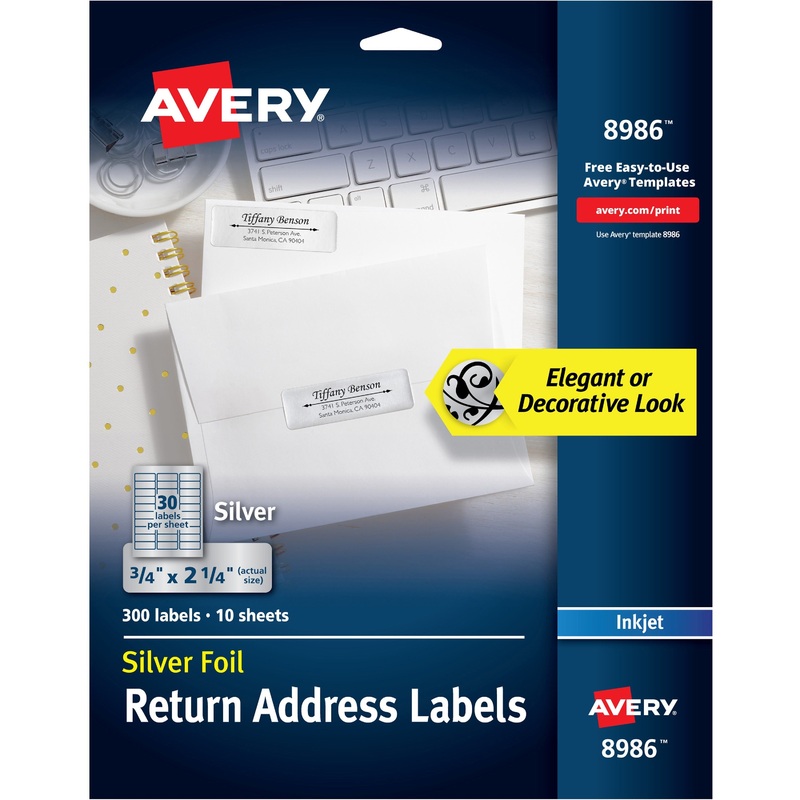 Avery Gold Foil Mailing Labels – AVE8986