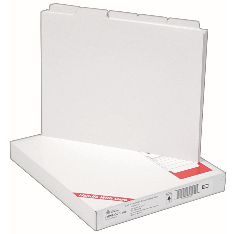 Avery High-Speed Copier Print-On Tabs – AVE20405