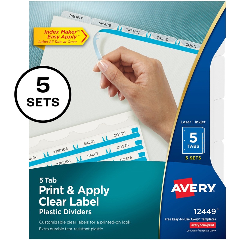 Avery Index Maker Index Divider – AVE12449