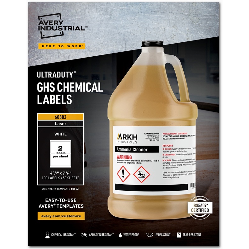 Avery UltraDuty Warning Label – AVE60502
