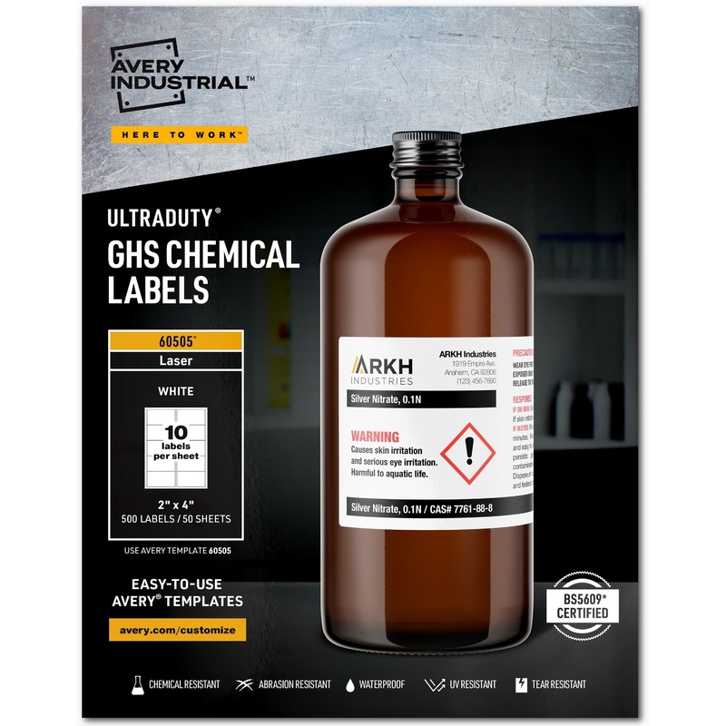 Avery UltraDuty Warning Label – AVE60505