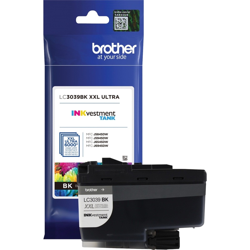 Brother Genuine LC3039BK Ultra High-yield Black INKvestment Tank Ink Cartridge – BRTLC3039BK