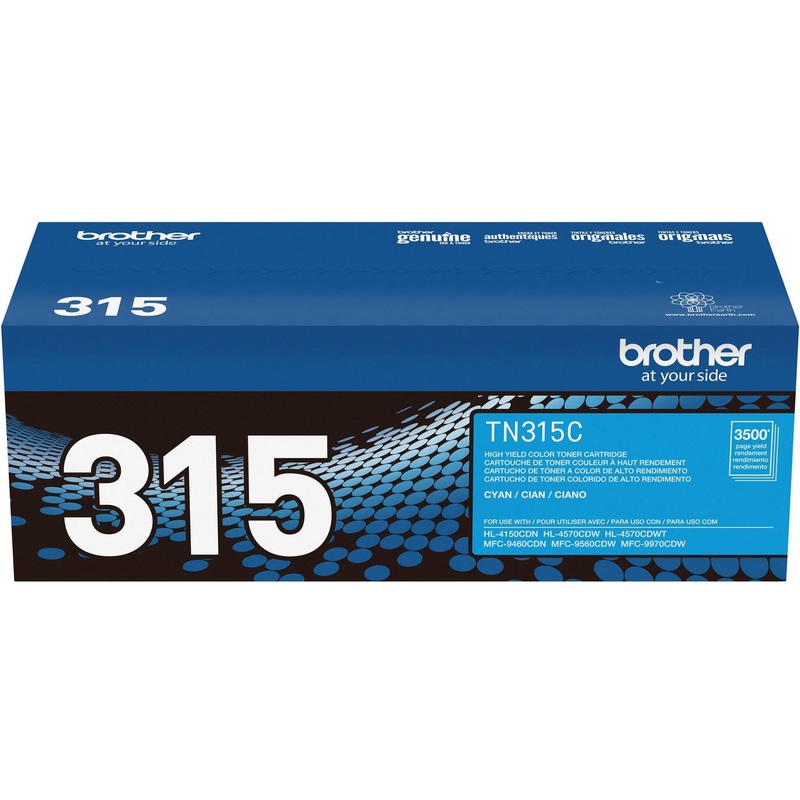 Brother Genuine TN315C High Yield Cyan Toner Cartridge. – BRTTN315C