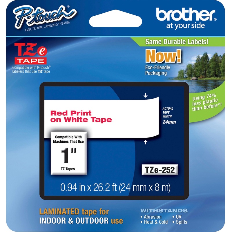 Brother P-Touch TZe Laminated Tape – BRTTZE252