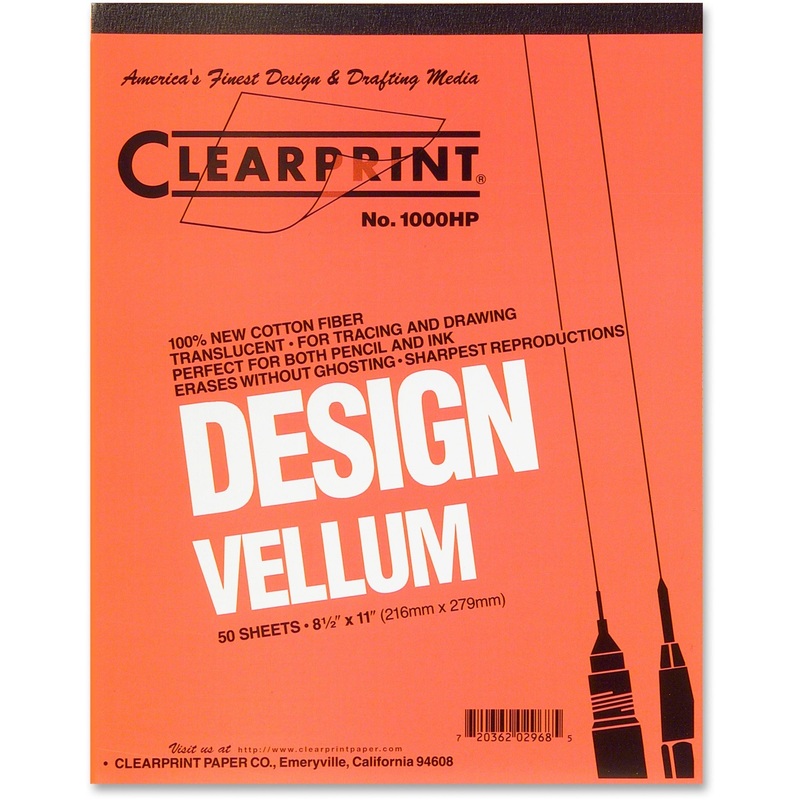 Clearprint Design Vellum Pad – Letter – CLE10001410