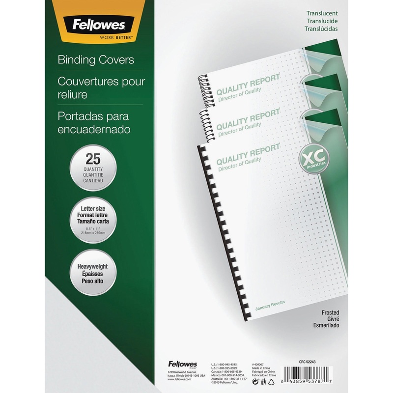 Fellowes Futura Frosted Presentation Covers – FEL5224301