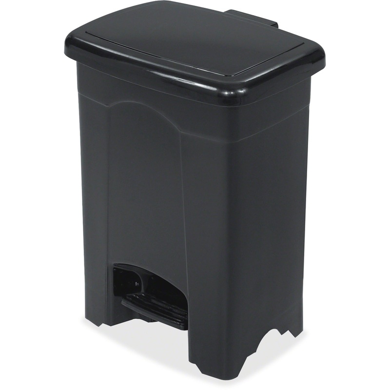 Safco Plastic Step-on 4-Gallon Receptacle – SAF9710BL