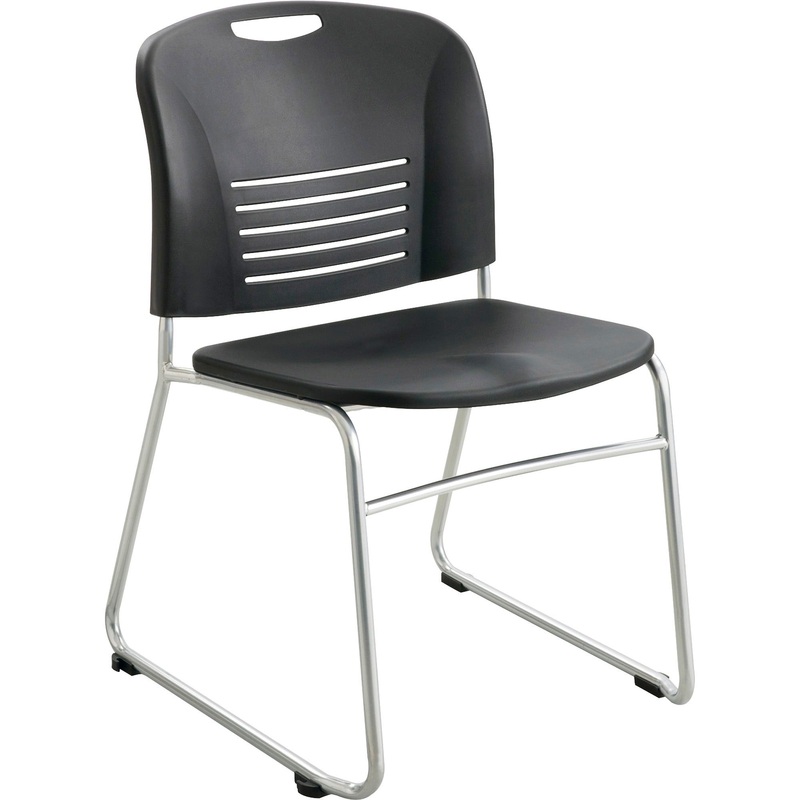 Safco Vy Sled Base Stack Chairs – SAF4292BL