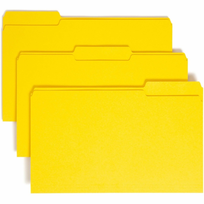 Smead Colored 1/3 Tab Cut Legal Recycled Top Tab File Folder – SMD17943