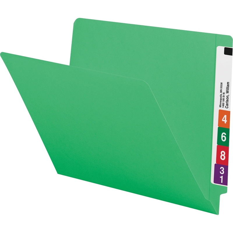 Smead Colored Straight Tab Cut Letter Recycled End Tab File Folder – SMD25110