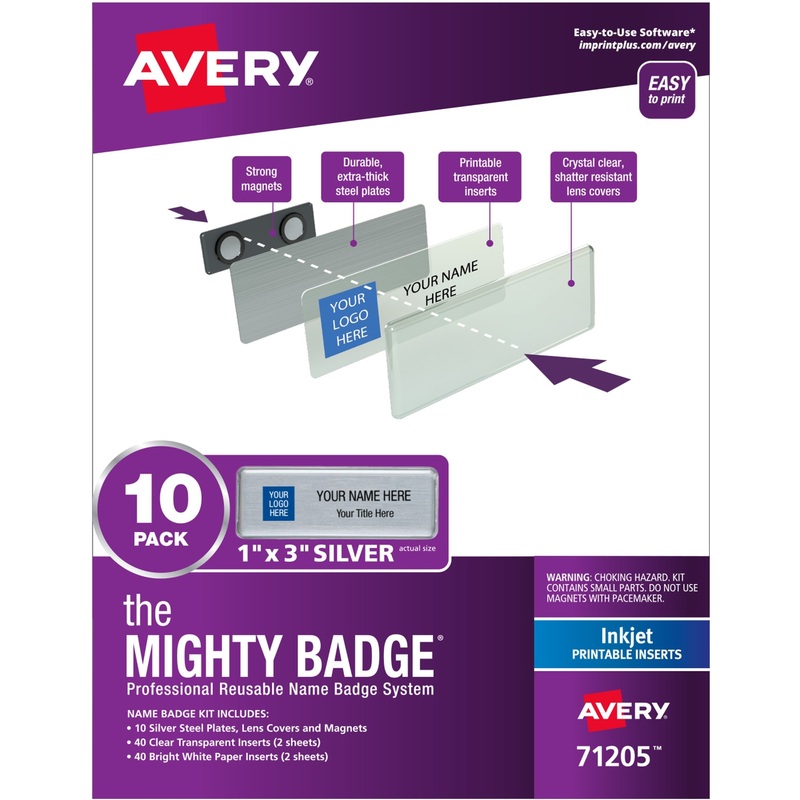 The Mighty Badge Mighty Badge Professional Reusable Name Badge System – AVE71205