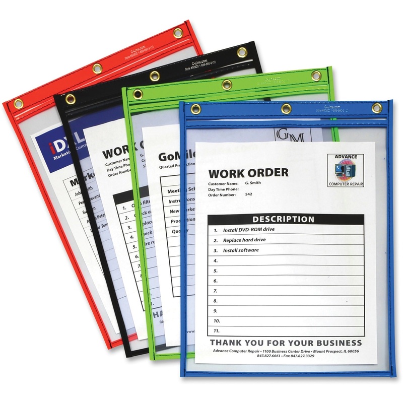 C-Line Super Heavyweight Plus Shop Ticket Holder, Stitched – CLI50920
