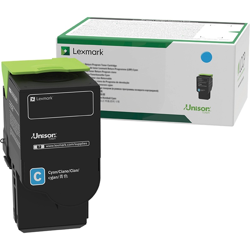 Lexmark Original High Yield Laser Toner Cartridge – Cyan – 1 Each – LEX80C0HCG