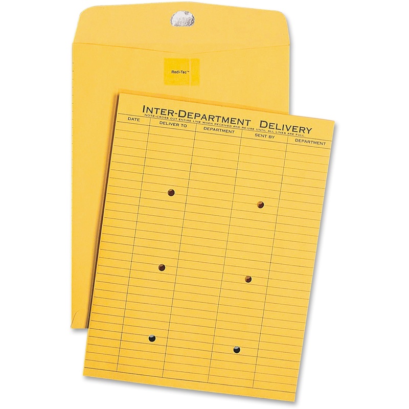 Quality Park Resealable Inter-department 1 Side Print Envelope – QUA63664