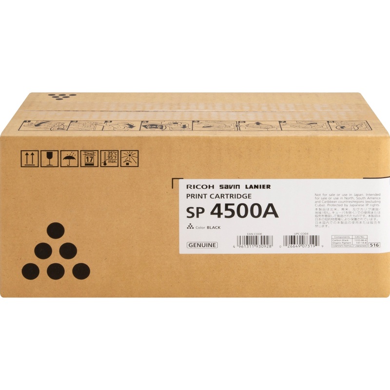 Ricoh SP 4500A Original LED Toner Cartridge – Black – 1 Each – RIC407319