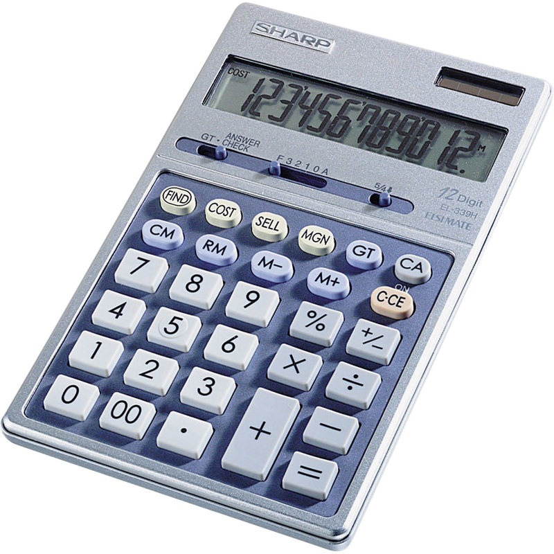Sharp Calculators EL-339HB 12-Digit Executive Business Large Desktop Calculator – SHREL339HB