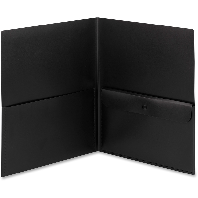 Smead Poly Two-Pocket Folders with Security Pocket – SMD87700