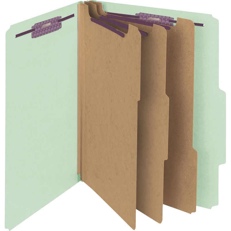 Smead SafeSHIELD 3-Divider Classification Folders – SMD14091