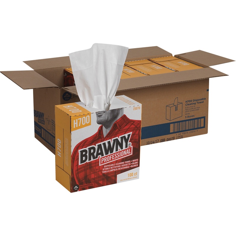 Brawny Professional H700 Disposable Cleaning Towels – GPC25070CT