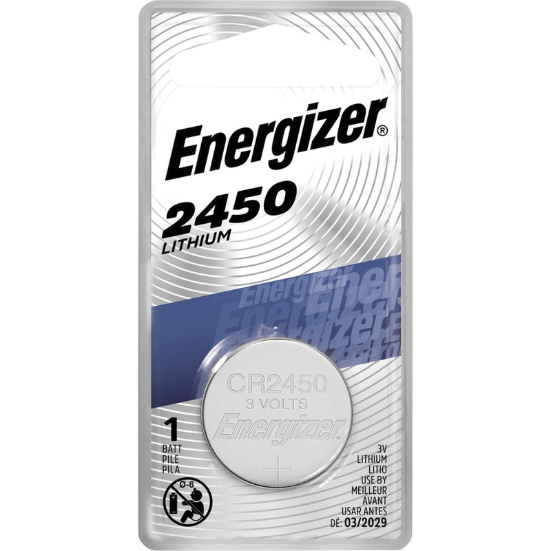 Energizer 2450 Lithium Coin Battery, 1 Pack – EVEECR2450BP