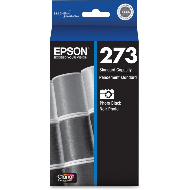 Epson Claria 273 Original Standard Yield Inkjet Ink Cartridge – Photo Black – 1 Each – EPST273120S