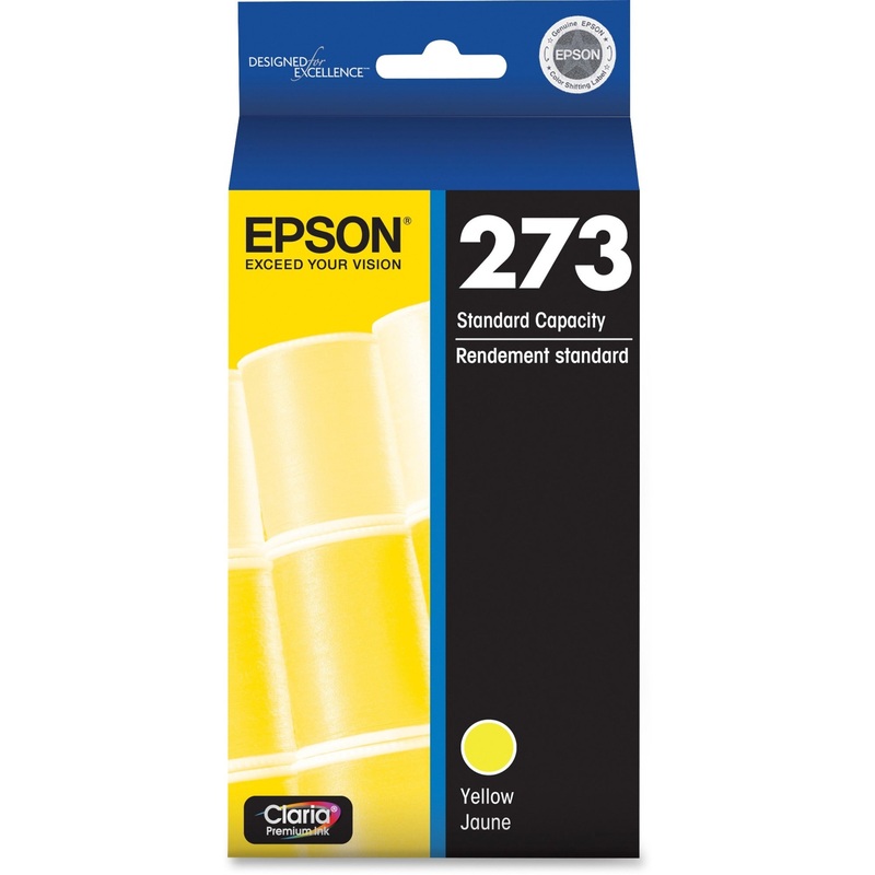 Epson Claria 273 Original Standard Yield Inkjet Ink Cartridge – Yellow – 1 Each – EPST273420S