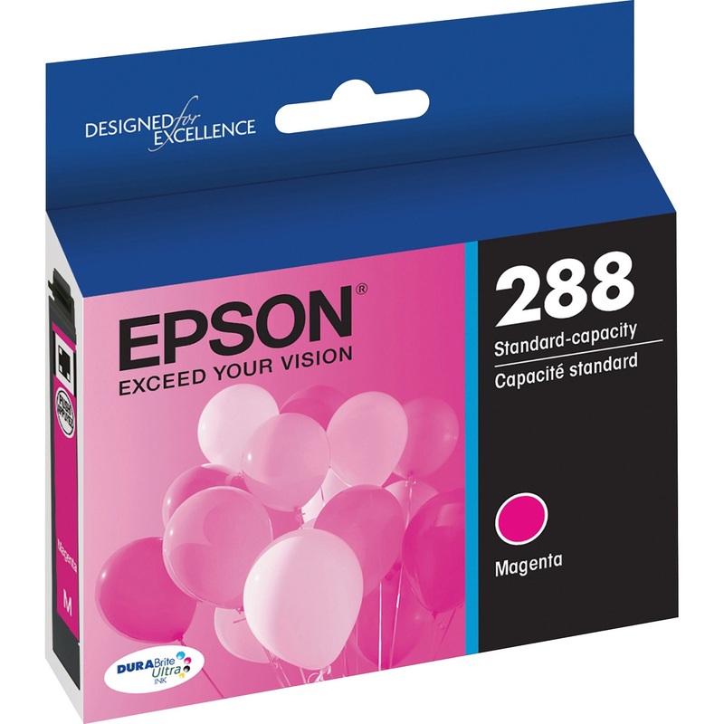 Epson DURABrite Ultra 288 Original Standard Yield Inkjet Ink Cartridge – Pigment Magenta – 1 Each – EPST288320S