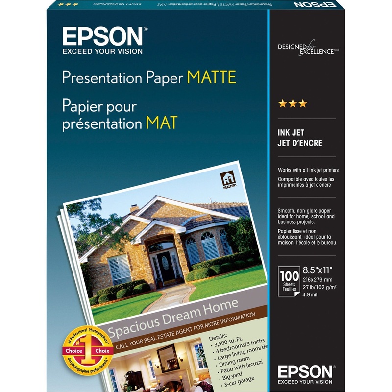 Epson Matte Inkjet Presentation Paper – White – EPSS041062