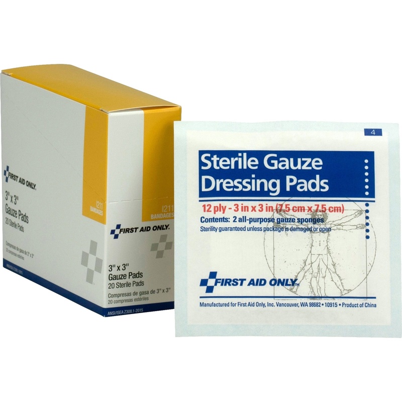 First Aid Only 3×3 Gauze Pads Dispenser Box – FAOI211