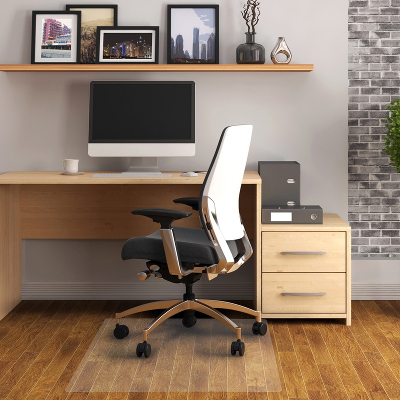 Floortex Cleartex Advantagemat Hard Floor PVC Rectangluar Chair Mat – FLRPF129225EV