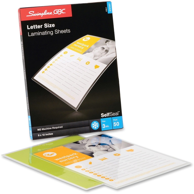 GBC Self-Sealing Single-Sided Laminating Sheets – GBC3747307