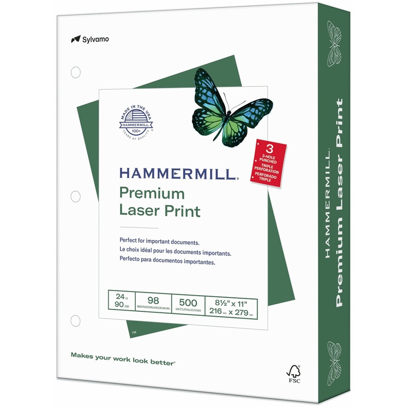 Hammermill Premium 3HP Laser Print Paper – White – HAM107681