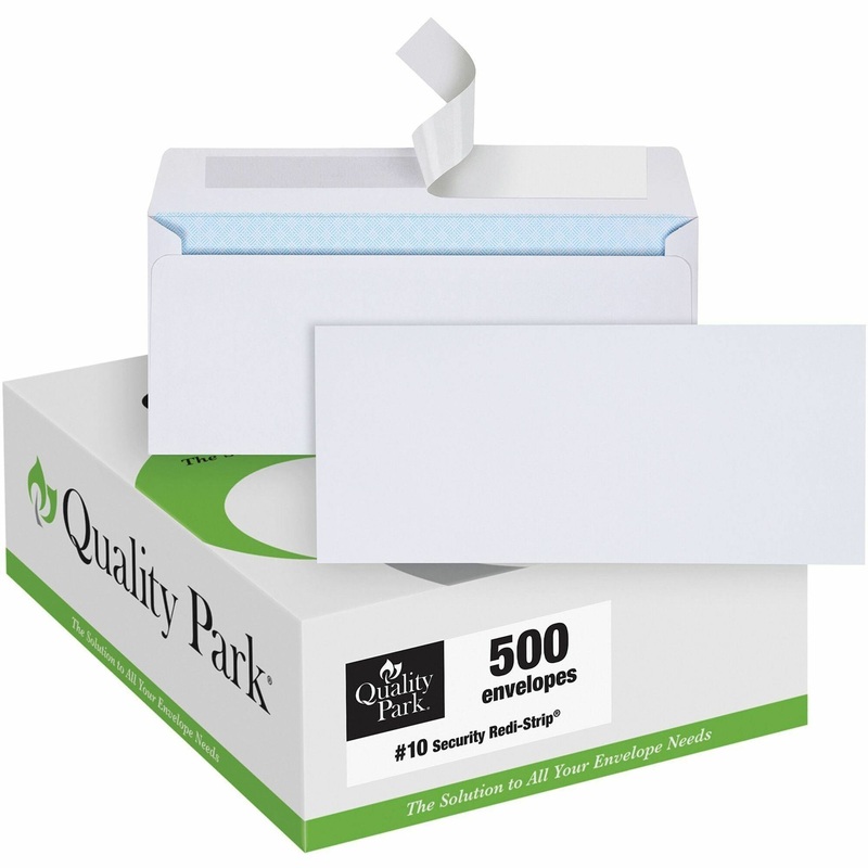 Quality Park No. 10 Security Tinted Business Envelopes with Redi-Strip Closure – QUA69122
