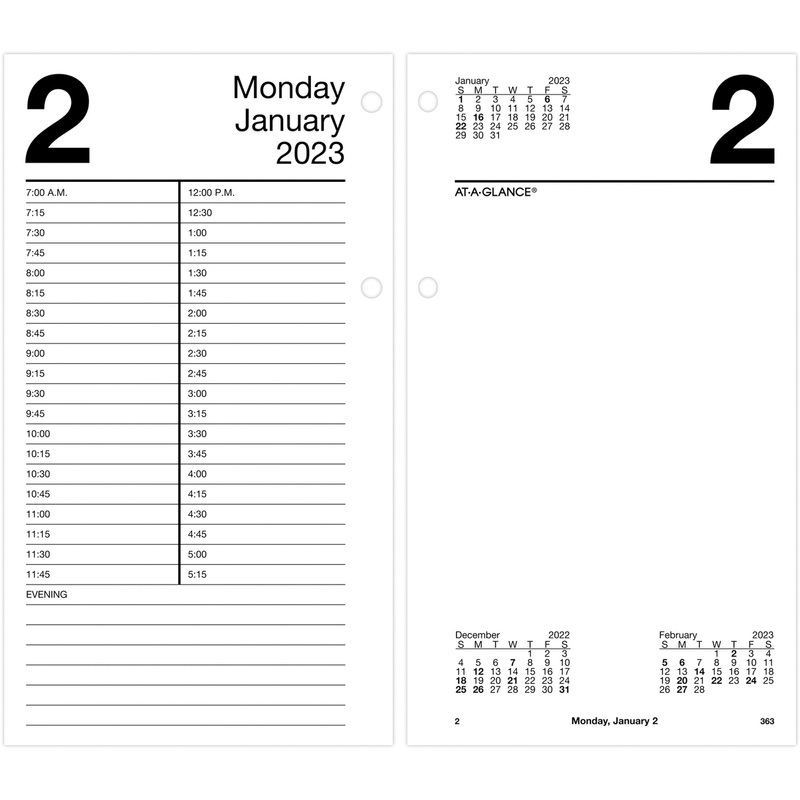 At-A-Glance Large Daily Desk Calendar Refill – AAGE21050