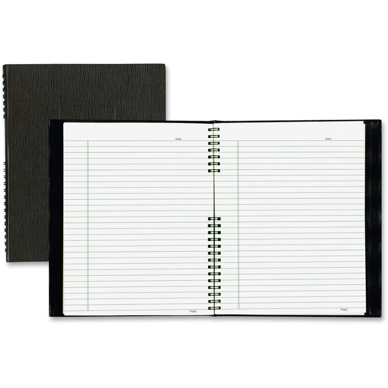 Blueline NotePro Hard Romanel Cover Notebook – Letter – REDA10200EBLK