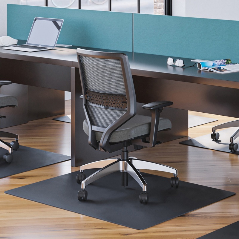 Deflecto Black EconoMat for Hard Floors – DEFCM21242BLK