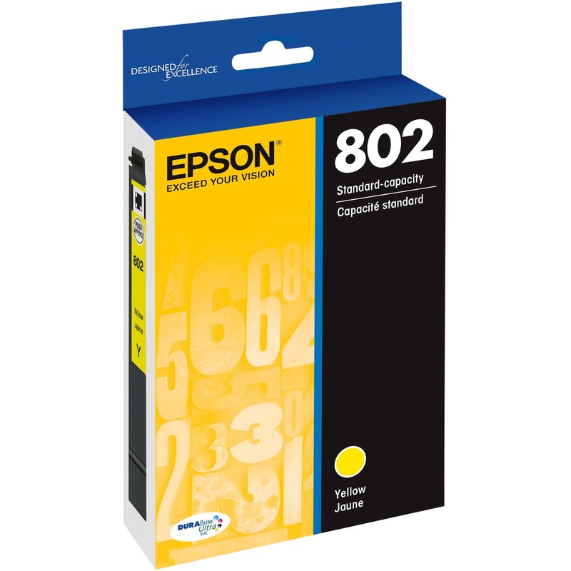 Epson DURABrite Ultra 802 Original Inkjet Ink Cartridge – Yellow – 1 Each – EPST802420S