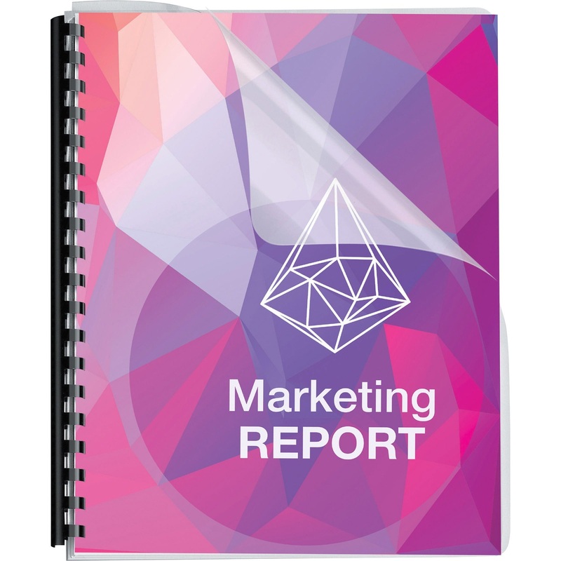 Fellowes Crystals Clear Pre-punched Binding Covers – FEL5293401