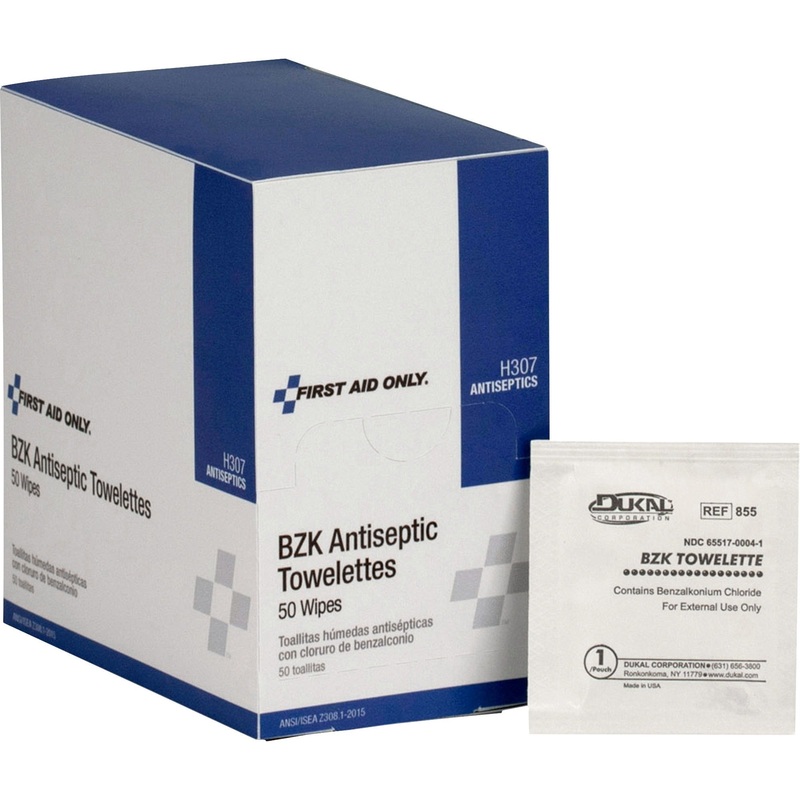 First Aid Only BZK Antiseptic Towelettes – FAOH307