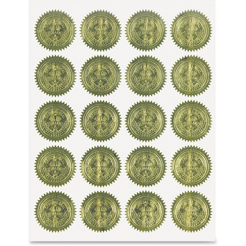 Geographics Gold Embossed Seals – GEO20014