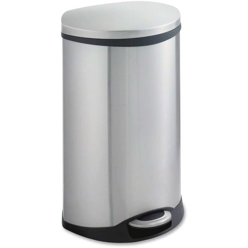 Safco Ellipse Step On Can Waste Receptacle – SAF9903SS