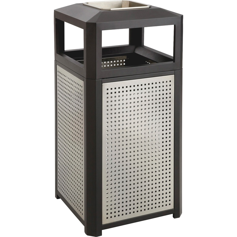 Safco Evos Series Steel Trash Can – SAF9935BL