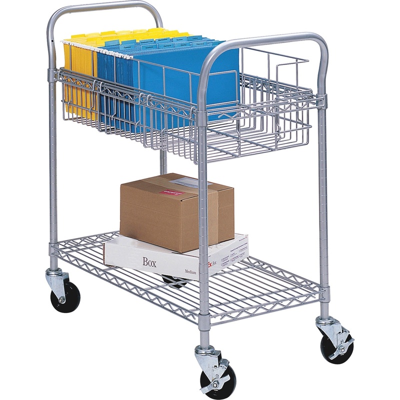 Safco Wire Mail Cart – SAF5236GR